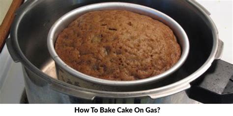 baking cake on gas
